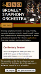 Mobile Screenshot of bromleysymphony.org