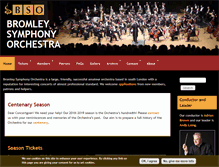 Tablet Screenshot of bromleysymphony.org